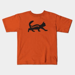 Nerdy Black Cat Design Humor Kids T-Shirt